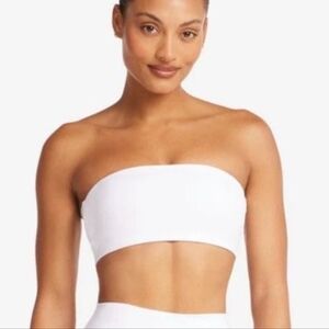 NWT Crop Shop Boutique Serenity Arya Bandeau - White, size Small